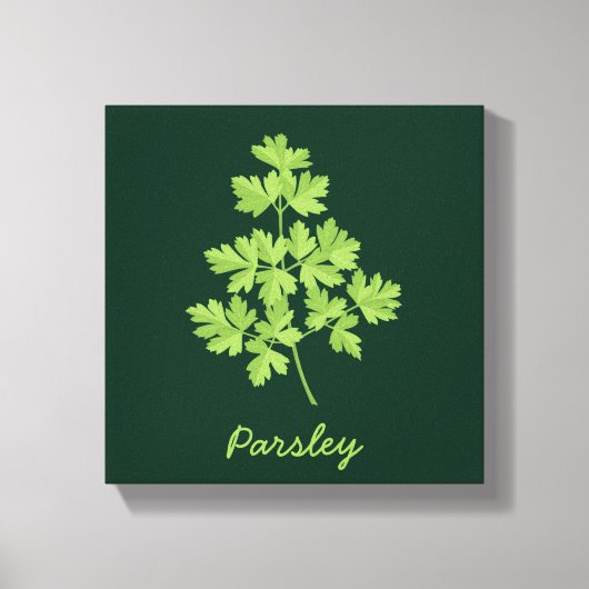 Peterselie Canvas Afdruk (Voorkant)