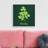 peterselie canvas afdruk (Insitu (Woonkamer))