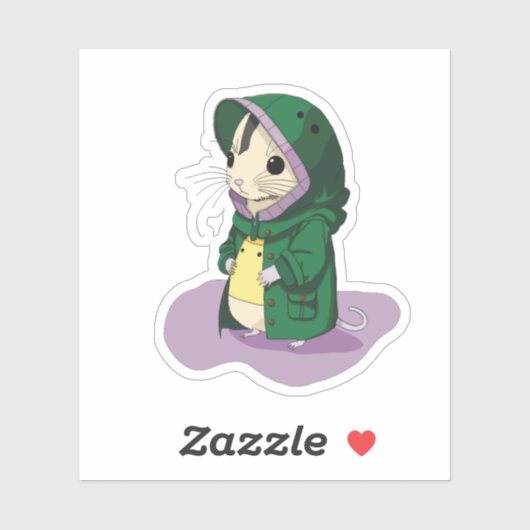 Peterselie de Rat Sticker (Vel)