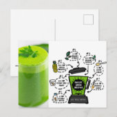 peterselie groene gladde recept briefkaart (Voorkant / Achterkant)