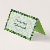 Peterselie horizontaal visitekaartjes (Achterkant)