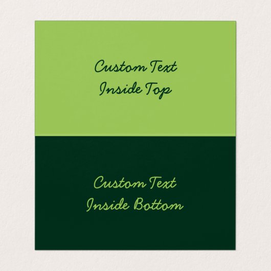 Peterselie horizontaal visitekaartjes (Binnenkant ongevouwen)