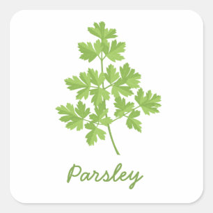 peterselie vierkante sticker