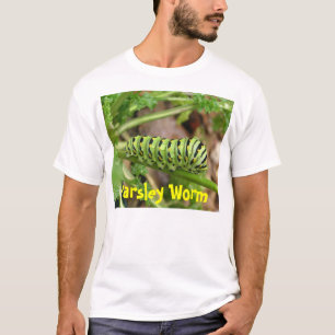 Peterselie worm, peterselie worm t-shirt