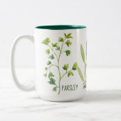 Petersely Sage Rosemary & Thyme Tall Tweekleurige Koffiemok (Links)