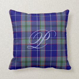 Peterson Tartan Monogram Pillow Kussen