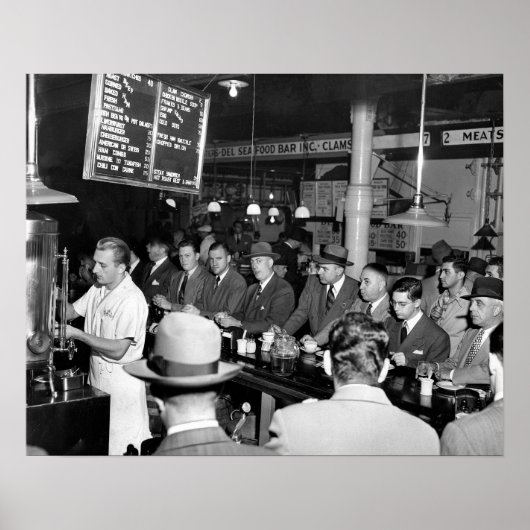 Pete's Lunch Counter, 1950.  foto Poster (Voorkant)