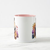 Pètes pétales - Mignonne Mug de hamster floral (Centre)