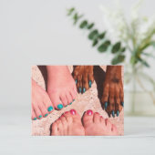 Peticure - Pedicure Spa Day Briefkaart (Staand voorkant)