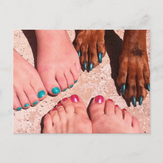 Peticure - Pedicure Spa Day Briefkaart (Voorkant)