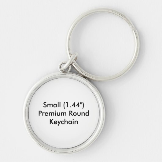 Petit (1,44") Porte-clés Rond de Qualité (Devant)