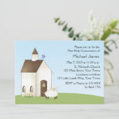 Petit agneau, église, invitation à la communion (Debout devant)