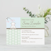 Petit agneau| Invitations de douches pour bébés (Debout devant)