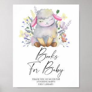 Petit agneau - livres pour bébé affiche