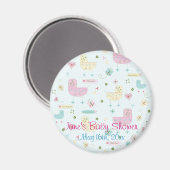 Petit aimant de Baby shower buggy (Recto/Verso)