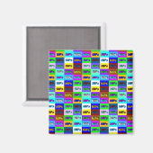 petit aimant de logo multi-mips (Recto/Verso)