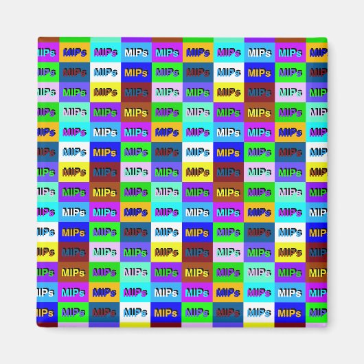 petit aimant de logo multi-mips (Devant)