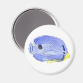 Petit aimant de poisson bleu (Recto/Verso)