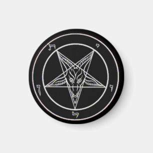 Petit aimant noir Baphomet