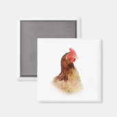 Petit aimant Red Hen (Recto/Verso)