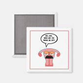 Petit ami Boyami Uterus Magnet (Recto/Verso)