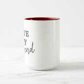 Petit ami Café Mug - I Love My Girlfriend Slogan (Centre)