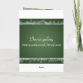 Petit ami. Carte de Noël romantique.Verres de vin (Dos)