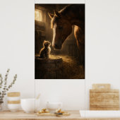 Petit Ami | Cheval & Chat | Affiche (Cuisine)