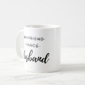 Petit ami, Fiance, Mari Mariage Groom Cadeau Mug (Devant gauche)