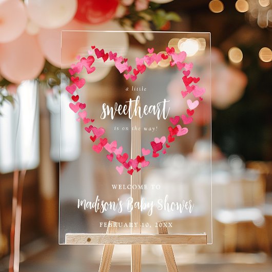 Petit amour Valentine Baby shower Bienvenue
