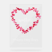 Petit amour Valentine Baby shower Bienvenue (Recto)