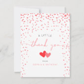 Petit amour Valentine Baby shower Merci (Devant)