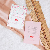 Petit amour Valentine Baby shower Merci