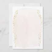 petit ange bébé fille | Invitation de baptême (Dos)