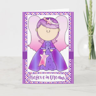 Petit Ange Croyez dans les Rêves - Carte d'Anniver