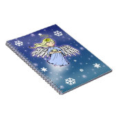 Petit ange d'hiver dans un cahier de neige (Côté Droit)