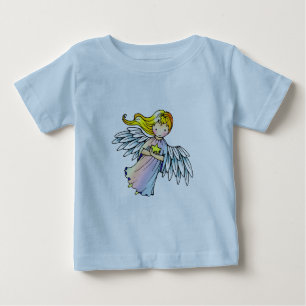 Petit ange tenant une étoile T-Shirt pour bébé