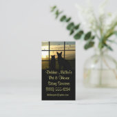 Petit animal de compagnie et Carte de visite assis (Debout devant)