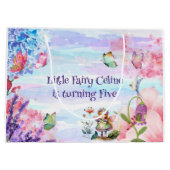 petit anniversaire de fée Grand sac cadeau (Dos)