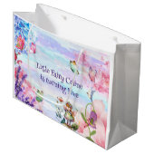 petit anniversaire de fée Grand sac cadeau (Devant Angle)