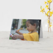 "Petit Artiste - Carte de voeux (Fleur jaune)