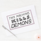 Petit autocollant "Cette machine tue les démons" (Enveloppe)