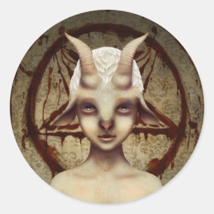 PETIT autocollant de BAPHOMET