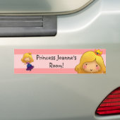 Petit autocollant de princesse Door (En voiture)
