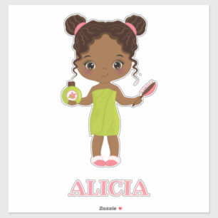 Petit Autocollant de Vinyl Spa afro-américain