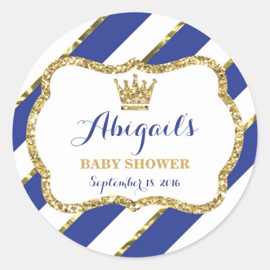 Petit Autocollant Prince, Parties scintillant Roya (Devant)