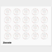 Petit Autocollant rond Mlle Onederful (Feuille)