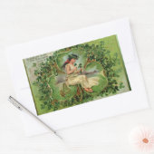 Petit Autocollant Shamrock doux (Enveloppe)