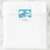 Petit avion mignon Sticker d'anniversaire (Sac)
