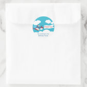 Petit avion mignon Sticker d'anniversaire (Sac)